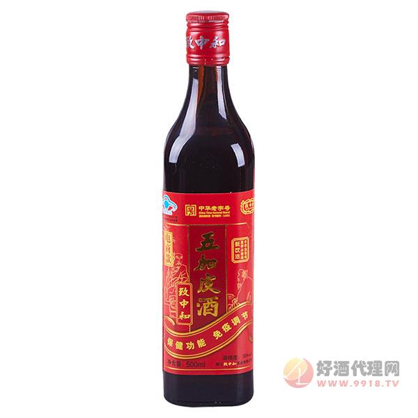 致中和牌五加皮酒-500ml_瓶-新饮法