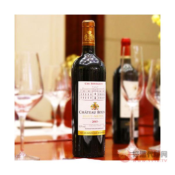 法国贝赞城堡干红葡萄酒原瓶原装进口红酒上梅多克中级庄AOC重型