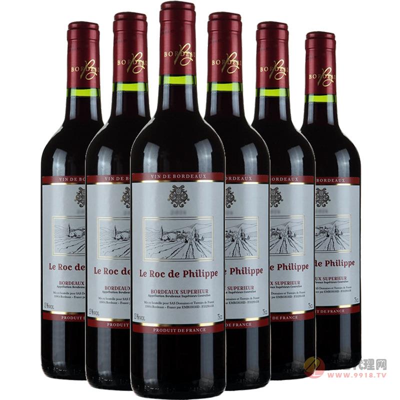法国浩克干红葡萄酒750ML_瓶  原瓶进口红酒