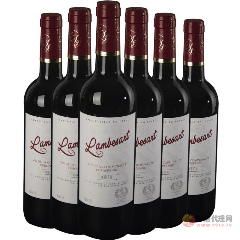 法国兰博萨干红葡萄酒750ML_瓶  法国原瓶进口红酒