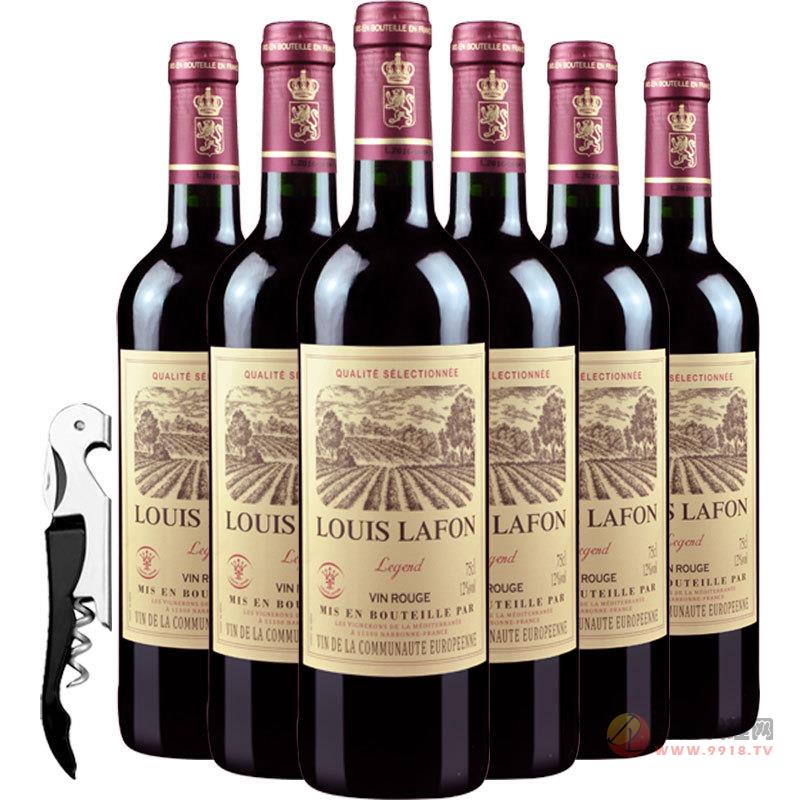 法国路易拉菲（传奇）干红葡萄酒750ML_瓶 原瓶进口红酒