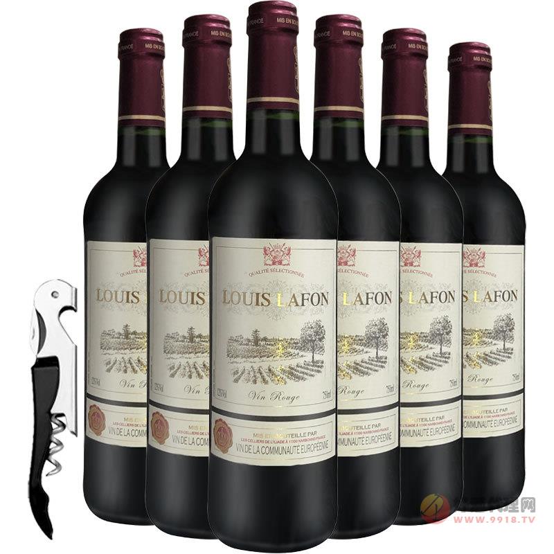 法国路易拉菲干红葡萄酒750ml_瓶 法国红酒原瓶进口