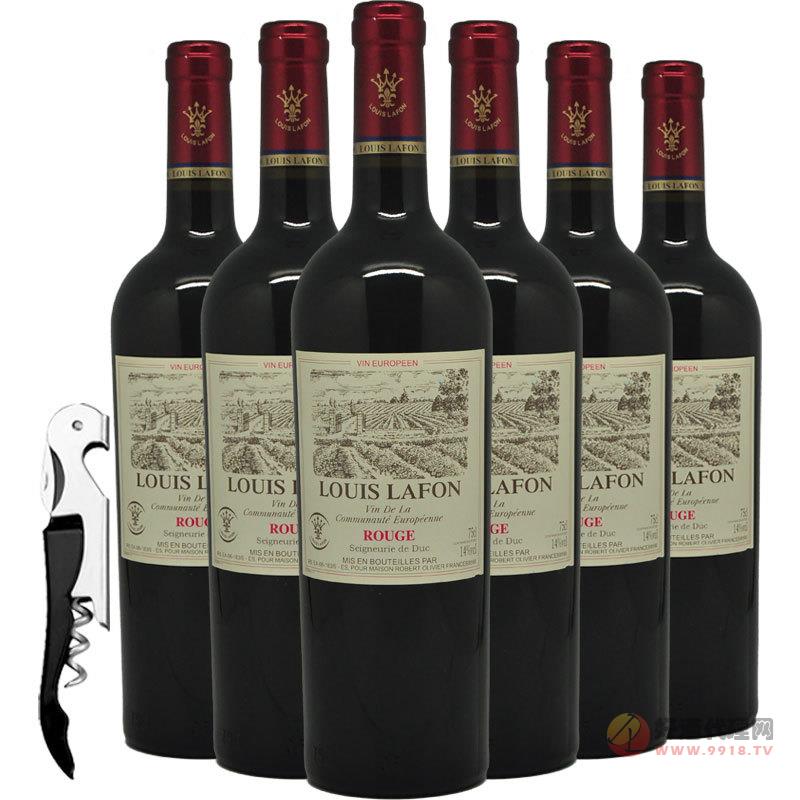 法国原瓶进口路易拉菲公爵领地干红葡萄酒