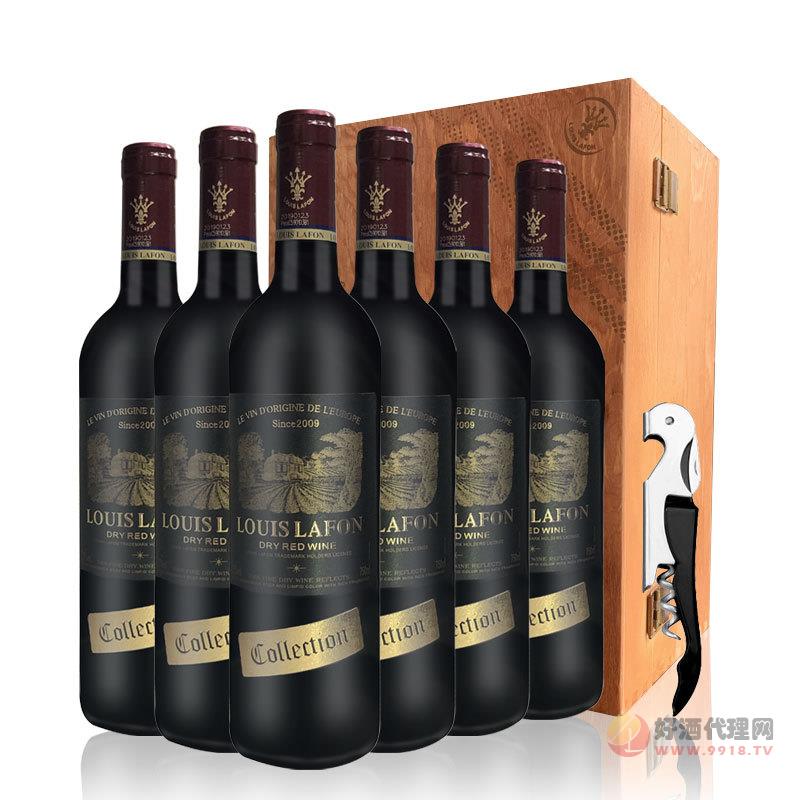 路易拉菲干红葡萄酒源自2009_木箱750ml_6瓶  法国原酒进口