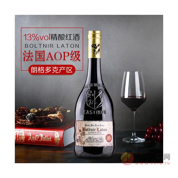 法国红酒进口干红葡萄酒-雕花异形重瓶750ml定制团购招商代理
