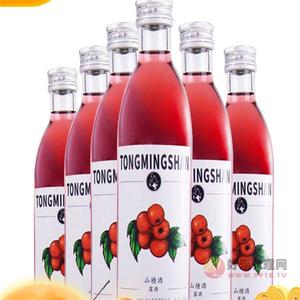 通明山东北特产老味道山楂酒低度女士酸甜水果酒3度300ml6瓶