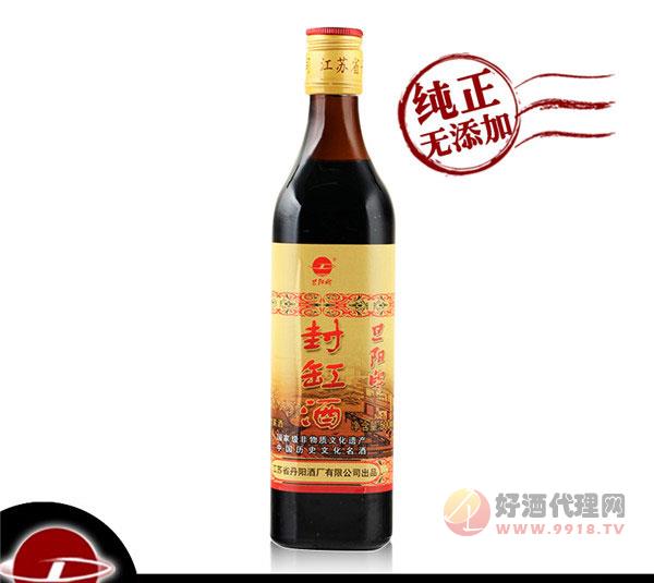 旦阳牌优质浓稠丹阳封缸酒-甜型纯糯米黄酒香雪-无添加剂-500ml