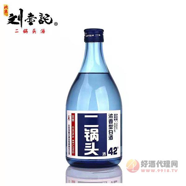 刘壶记二锅头浓香型白酒750ml