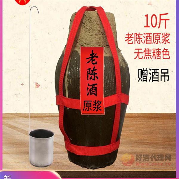 金丹阳黄酒12°无添加老陈酒原浆10斤糯米黄酒5kg半甜型-丹阳特产