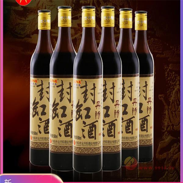 金丹阳黄酒-无添加剂12°苏贝克封缸酒整箱500ml_6甜型糯米黄酒