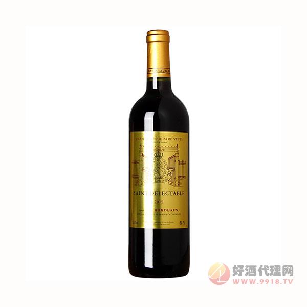 法国原瓶进口AOC级红酒-13.5度金标波尔多产区干红葡萄酒