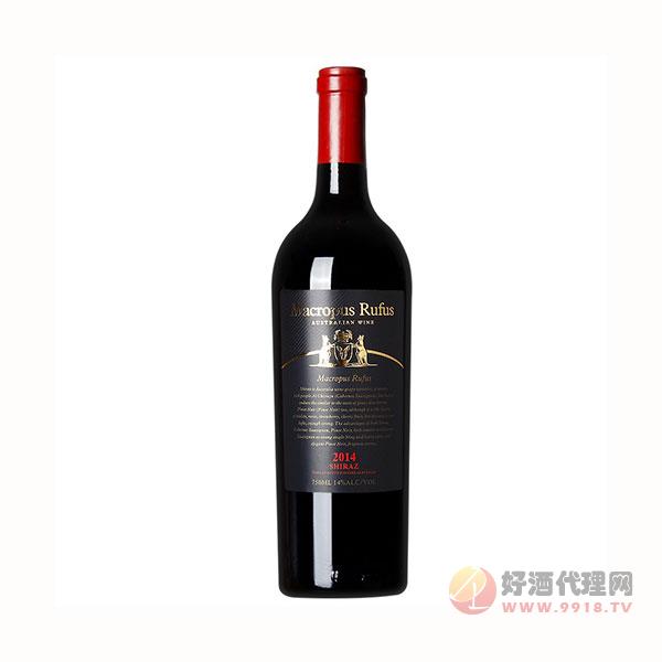 澳洲原瓶进口红酒-14度超重型瓶西拉干红葡萄酒