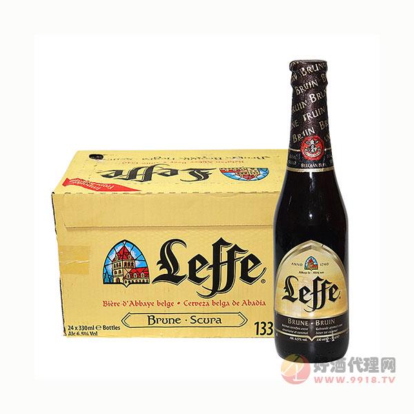 比利时修道院进口啤酒莱福黑啤酒330ml_24瓶整箱