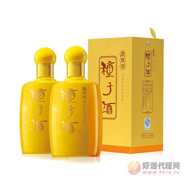 金种子金柔和种子酒41.8度460mL_2瓶礼盒装浓香白酒