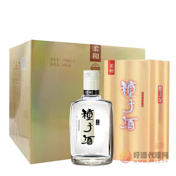 金种子柔和40度375mL_4瓶礼盒装酒水整箱浓香型白酒
