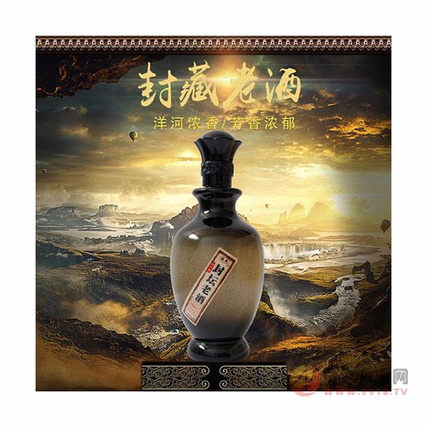 江苏-洋河-白酒--蘇典-绵柔-浓香型-封坛老酒-木质-礼盒-52度-高度礼品酒