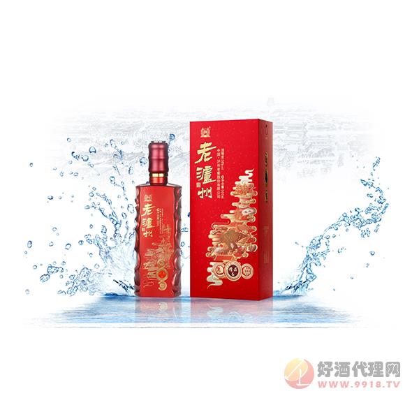 老泸州精品6白酒红色瓶装500ml