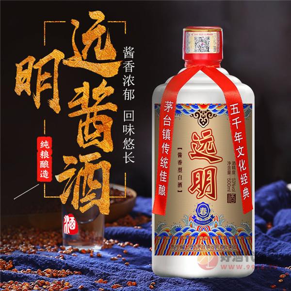 贵州茅台镇远明酒业任远明大师手酿53度酱型白酒