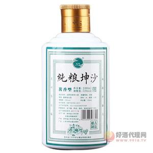 茅台镇酱香型高粱小麦纯粮食白酒 纯粮坤沙100ml  贴牌