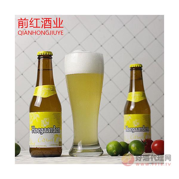 比利时进口啤酒福佳n柠檬味啤酒330ML_前红