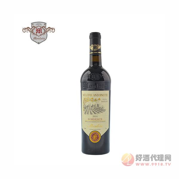 梦洛安托瓦内特干红葡萄酒法国AOC级原瓶进口红酒