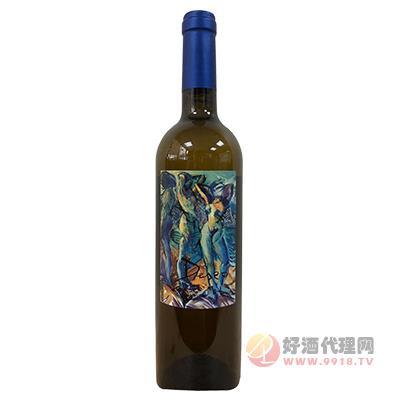 西班牙艺术酒庄自由梦系列霞多丽女神（白）D.O.P干白葡萄酒