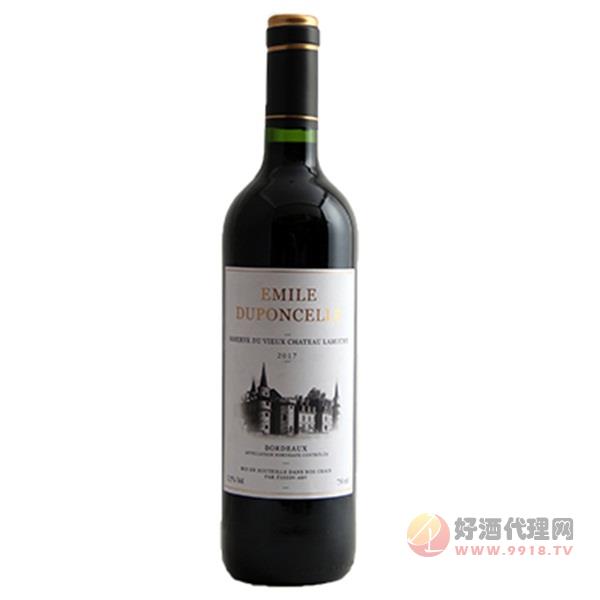 法国奥克地区维克多Victor Duponcelle酒庄混酿艾米勒AOC干红葡萄酒