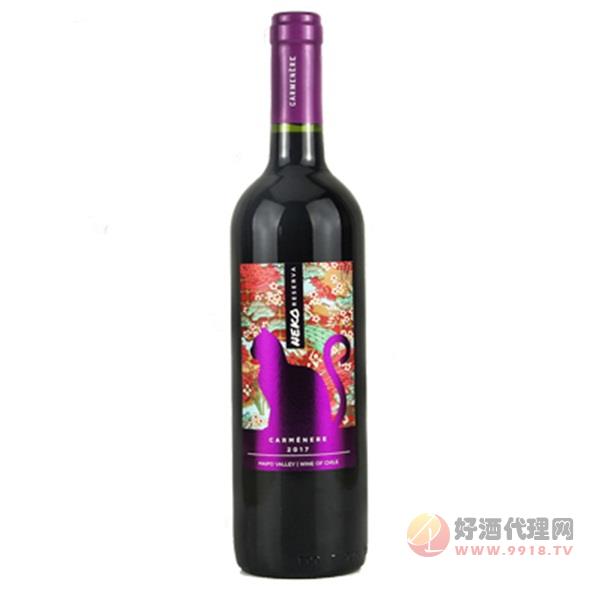 喜乐猫珍藏佳美娜2017葡萄酒