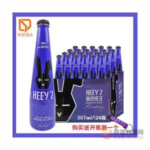 莱宝黑色兔子蓝莓味小麦啤酒国产精酿啤酒水果味啤酒307ml