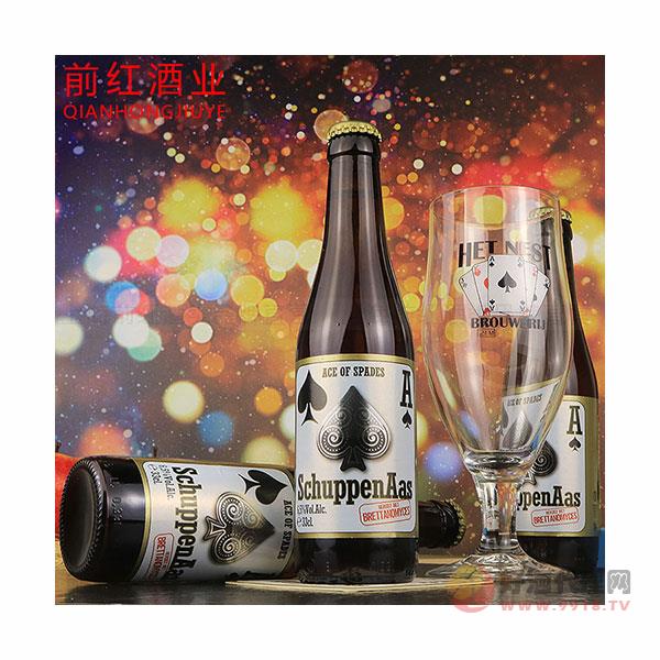 比利时进口精酿鸟巢艾特奈斯特扑克牌啤酒黑桃A啤酒330ml24
