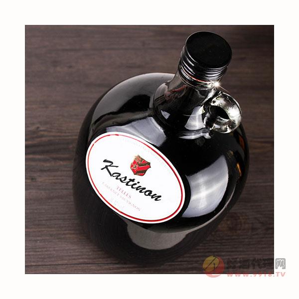 大瓶红酒3L干红葡萄酒赤霞珠加州瓶酒6斤