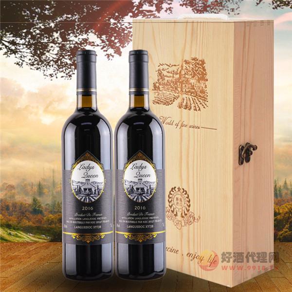 法国进口红酒 aoc干红葡萄酒中秋礼盒装OEM贴牌加工
