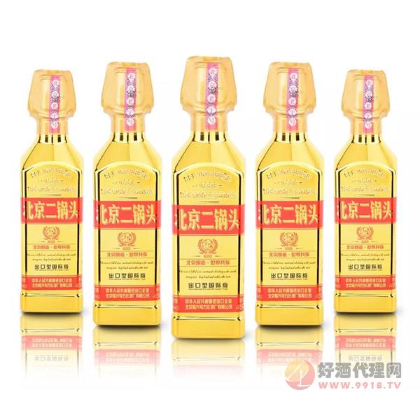 北京二锅头出口型国际版金瓶42度450ml