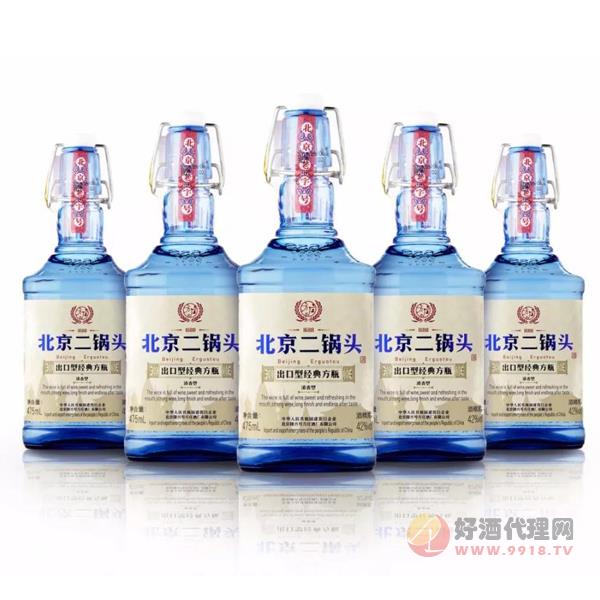 北京二锅头出口型经典方瓶42度330ml