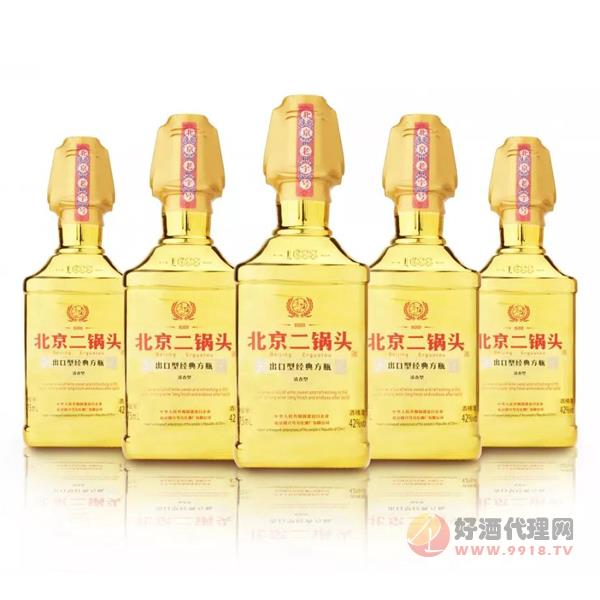 北京二锅头出口型经典方瓶52度750ml