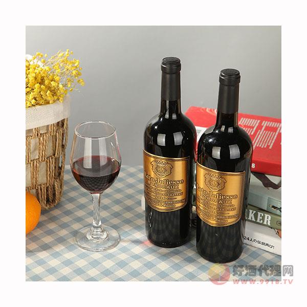 法国原瓶原装进口红酒-波尔多法定产区混酿干红葡萄酒