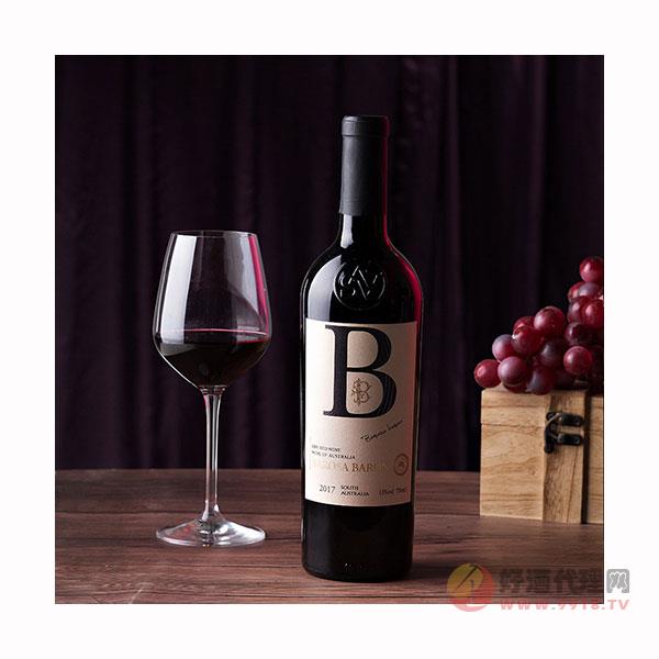 红酒澳洲原装进口巴罗萨堡B系列干红葡萄酒750ML