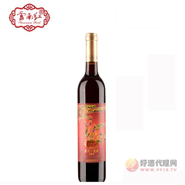 云南紅3星經典星級全汁干紅葡萄酒國產紅酒云彌勒東風