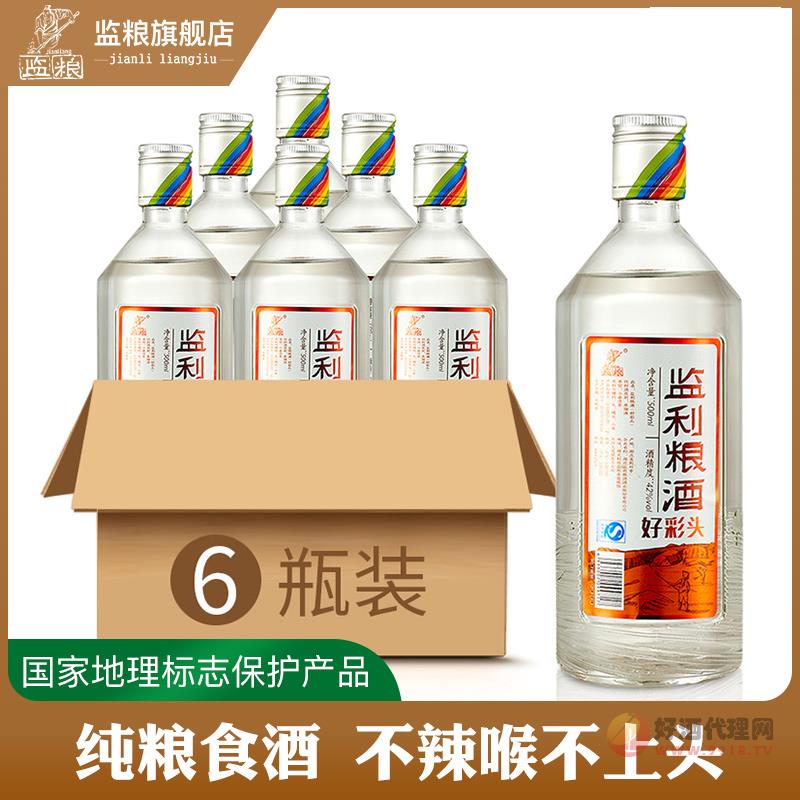 监粮好彩头白酒纯粮食酒42度原酒清香型500ml_6团圆小酌