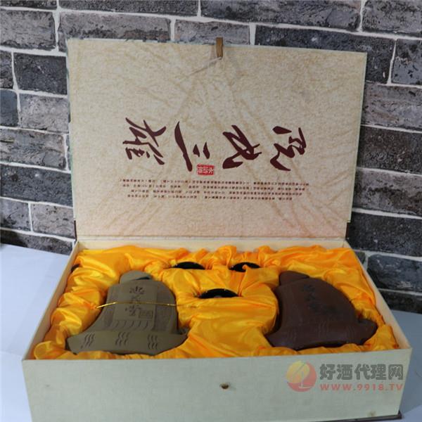 52度500ml白酒水浒城酒业一帆风顺阮氏三雄酒