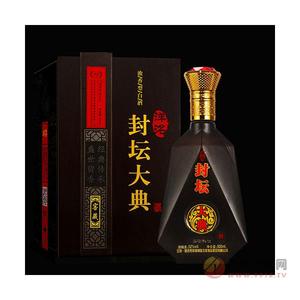封坛大典（窖藏）52度浓香型原浆粮食白酒500ml