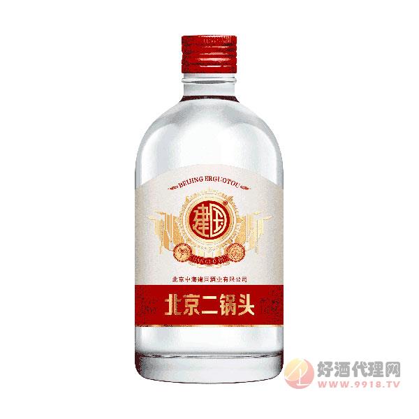 建国北京二锅头酒圆瓶128ml-42°