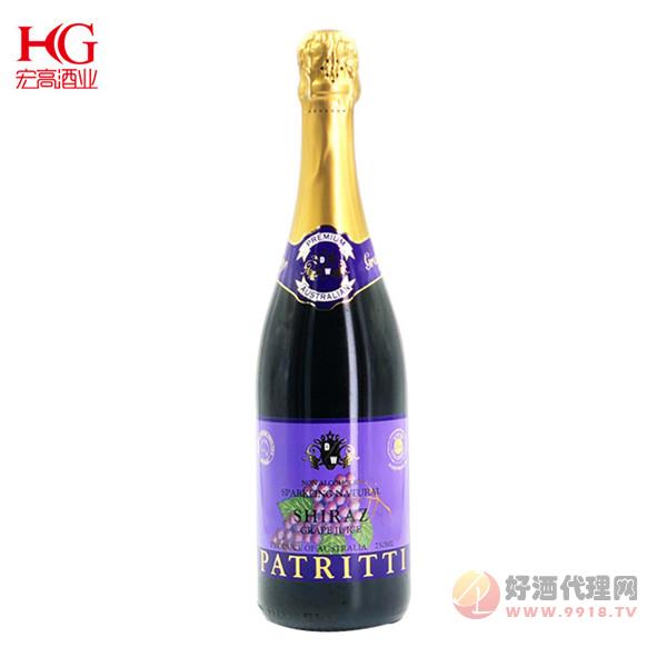 芭翠迪芭萃缇香萃patritti无醇西拉起泡葡萄酒无醇葡萄汁