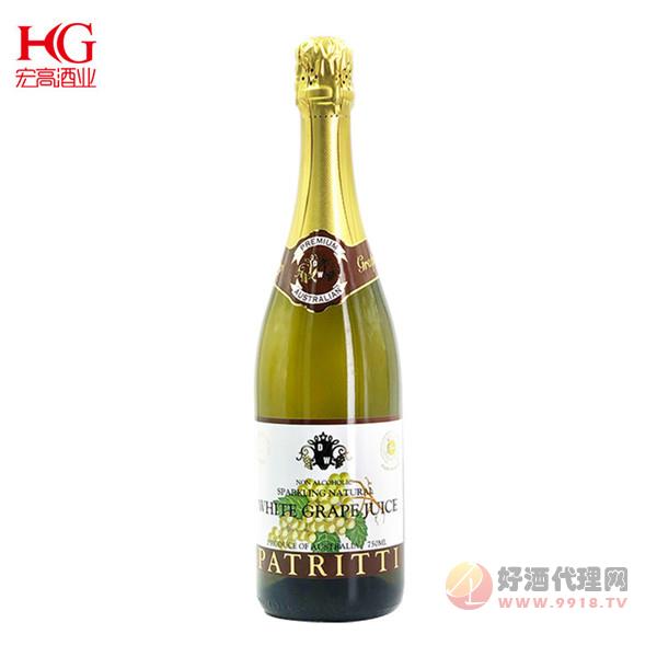 芭翠迪香萃芭翠缇patritti无醇白起泡葡萄酒无醇葡萄汁