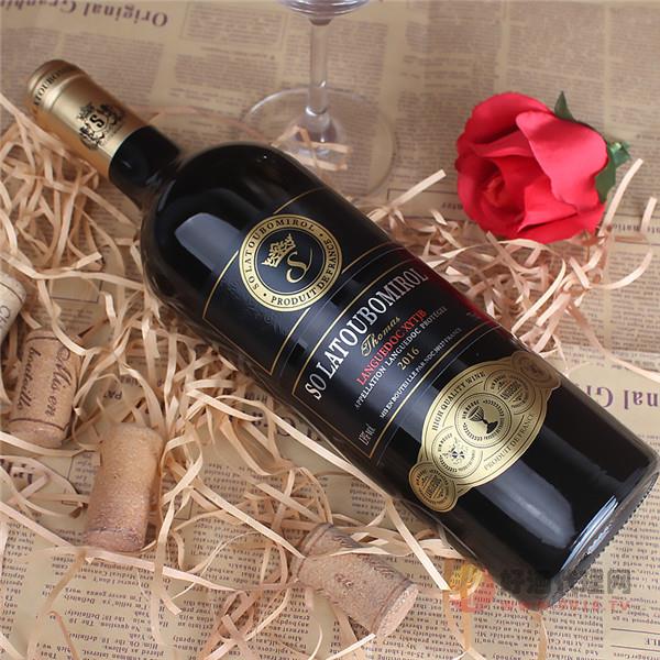 法国红酒朗格多克AOP13.5_vol干红葡萄酒红酒