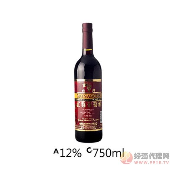 養生-紅麴葡萄酒12度750ml