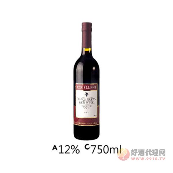 珍喜-黑后葡萄酒12度750ml