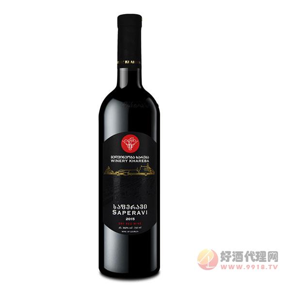 哈列吧萨别拉维经典黑标干红葡萄酒‘’