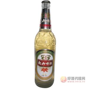 彩山啤酒590ml黄瓶