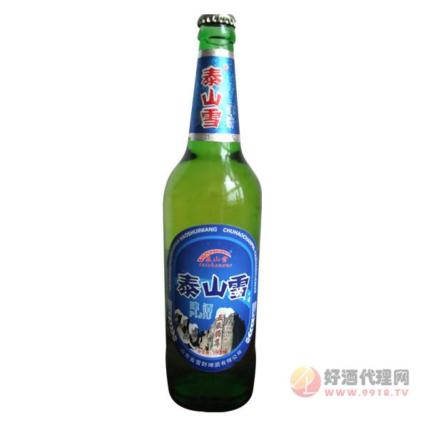 泰山雪啤酒590ml绿瓶